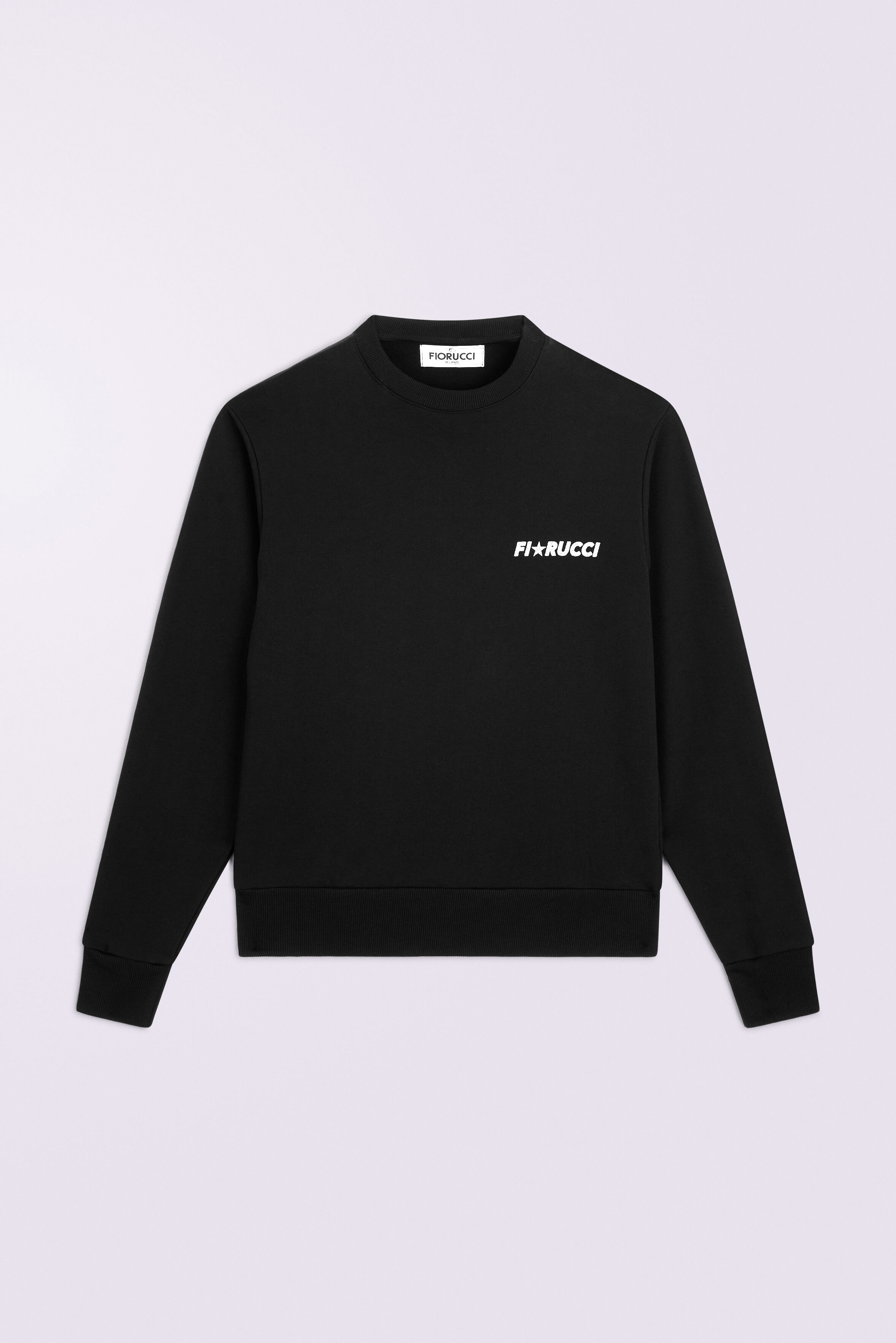 Glitter Star Logo Regular Sweatshirt Black